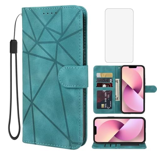 Wanyuexes Hülle für iPhone 13 Mini Case, Apple 13 Mini 5.4" Schutzhülle mit Schutzfolie, PU Leder Wallet Flip 3 Karten Halter Standfunktion Handyhülle für iPhone 13 Mini Grün Wanyuexes Hülle für iPhone 13 Mini Case, Apple 13 Mini 5.4" Schutzhülle mit Schutzfolie, PU Leder Wallet Flip 3 Karten Halter Standfunktion Handyhülle für iPhone 13 Mini Grün von Wanyuexes