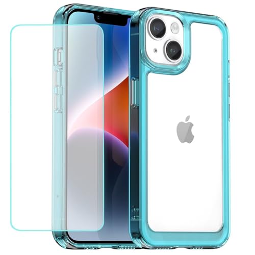 Wanyuexes Hülle für iPhone 14 Plus Schutzhülle Schutzfolie, Clear Ultradünn TPU Transparent Stoßfest Handyhülle für iPhone 14 Plus Crystal Blau Wanyuexes Hülle für iPhone 14 Plus Schutzhülle Schutzfolie, Clear Ultradünn TPU Transparent Stoßfest Handyhülle für iPhone 14 Plus Crystal Blau von Wanyuexes