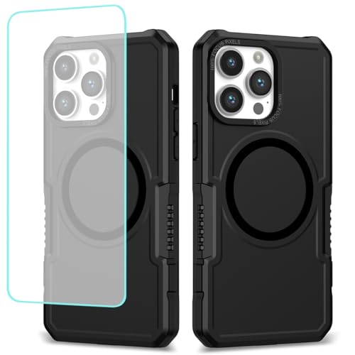 Wanyuexes Hülle für iPhone 16 Pro Max Case, Schutzhülle Schutzfolie, für MagSafe, Stoßfest Kratzfest Magnetisch Handyhülle für iPhone 16 Pro Max Schwarz Wanyuexes Hülle für iPhone 16 Pro Max Case, Schutzhülle Schutzfolie, für MagSafe, Stoßfest Kratzfest Magnetisch Handyhülle für iPhone 16 Pro Max Schwarz von Wanyuexes