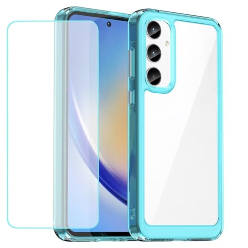 Wanyuexes Hülle für Galaxy A35 5G Case, für Samsung A35 SM-A356B Schutzhülle Schutzfolie, Clear Ultradünn TPU Transparent Stoßfest Handyhülle für Samsung Galaxy A35 Crystal Blau Wanyuexes Hülle für Galaxy A35 5G Case, für Samsung A35 SM-A356B Schutzhülle Schutzfolie, Clear Ultradünn TPU Transparent Stoßfest Handyhülle für Samsung Galaxy A35 Crystal Blau von Wanyuexes