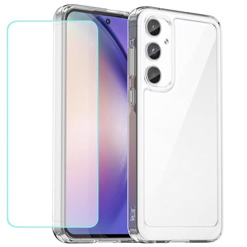 Wanyuexes Hülle für Galaxy A55 5G Case, für Samsung A55 SM-A556U Schutzhülle Schutzfolie, Clear Ultradünn TPU Transparent Stoßfest Handyhülle für Samsung Galaxy A55 Crystal Durchsichtig Wanyuexes Hülle für Galaxy A55 5G Case, für Samsung A55 SM-A556U Schutzhülle Schutzfolie, Clear Ultradünn TPU Transparent Stoßfest Handyhülle für Samsung Galaxy A55 Crystal Durchsichtig von Wanyuexes
