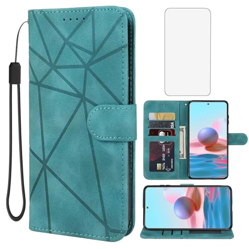 Wanyuexes Hülle für Redmi Note 10/Redmi Note 10S/Note 11SE 4G/Poco M5S Schutzhülle mit Schutzfolie,PU Leder Wallet Flip 3 Karten Halter Standfunktion Handyhülle für Xiaomi Redmi Note 10S Grün Wanyuexes Hülle für Redmi Note 10/Redmi Note 10S/Note 11SE 4G/Poco M5S Schutzhülle mit Schutzfolie,PU Leder Wallet Flip 3 Karten Halter Standfunktion Handyhülle für Xiaomi Redmi Note 10S Grün von Wanyuexes