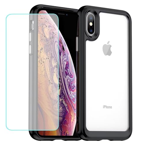 Wanyuexes Hülle für iPhone XS Max Schutzhülle Schutzfolie, Clear Ultradünn TPU Transparent Stoßfest Handyhülle für iPhone XS Max Crystal schwarz Wanyuexes Hülle für iPhone XS Max Schutzhülle Schutzfolie, Clear Ultradünn TPU Transparent Stoßfest Handyhülle für iPhone XS Max Crystal schwarz von Wanyuexes