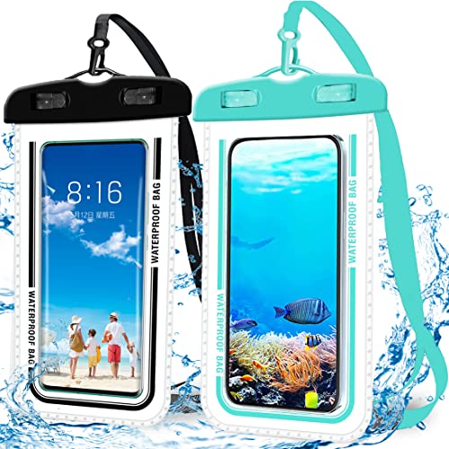2 Stück wasserdichte Handyhülle, Handy wasserdichte Hülle, IPX Handy wasserdichte Tasche, Waterproof Phone Case, Sensible Bedienung, Geeignet Tauchen, Schwimmen, Strand 2 Stück wasserdichte Handyhülle, Handy wasserdichte Hülle, IPX Handy wasserdichte Tasche, Waterproof Phone Case, Sensible Bedienung, Geeignet Tauchen, Schwimmen, Strand von Waoceo