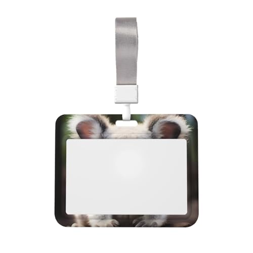 Schlüsselband mit niedlichem Koala-Muster, Ausweishalter, perfekt für Lehrer, Journalisten, Ärzte, Geschenke (horizontal) von WapNo