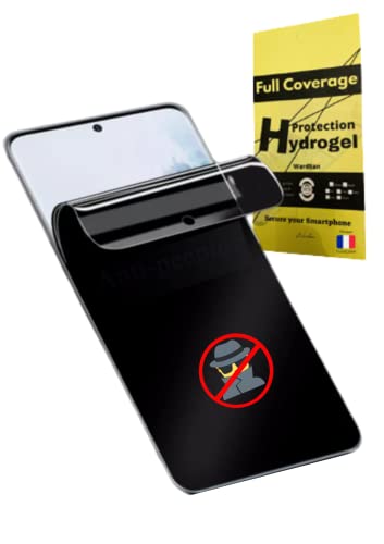 WardSan [1 Stück Displayschutzfolie für Samsung Galaxy SERIES – Hydrogel Anti-Spion Private 3D | Halterung | stoßfest | weicher TPU-Schutz | besser als ein gehärtetes Glas (S10) von WardSan
