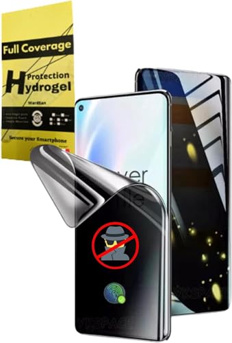 WardSan [1 Stück für Google Pixel 8 6,2 Zoll (15,2 cm) – Displayschutzfolie Hydrogel Anti-Spion Private 3D | Selfiehalterung gratis | stoßfest | weicher TPU-Schutz | besser als ein gehärtetes Glas von WardSan