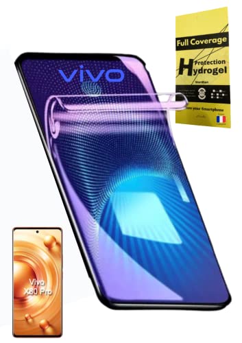 WardSan [2 Stück] 3D-Hydrogel-Displayschutzfolie für Vivo X80 6,78 Zoll 2022 | transparent stoßfest | kompatibel mit Schutzhüllen, Schutzhüllen | Displayschutz | Besser als Hartglas von WardSan