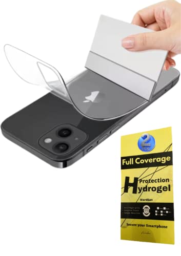 WardSan [2 Stück Rückseitenschutz für iPhone X – 2 Hydrogel-Schutzfolien für Rückseite 3D mit Fingerhalterung für Selfie | stoßfest | kompatibel mit TPU-Schutzhüllen | weiche TPU-Folie von WardSan
