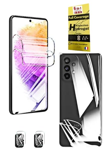 WardSan [6 Stück für die Redmi-Serie – 4 Hydrogel-Displayschutzfolien, 2 vorne und 2 hinten 3D + 2 Kameras aus gehärtetem Glas|Hüllenfreundlich|Weiche Folie|Besser als gehärtetes Glas (Redmi Note 11 4 WardSan [6 Stück für die Redmi-Serie – 4 Hydrogel-Displayschutzfolien, 2 vorne und 2 hinten 3D + 2 Kameras aus gehärtetem Glas|Hüllenfreundlich|Weiche Folie|Besser als gehärtetes Glas (Redmi Note 11 4 von WardSan