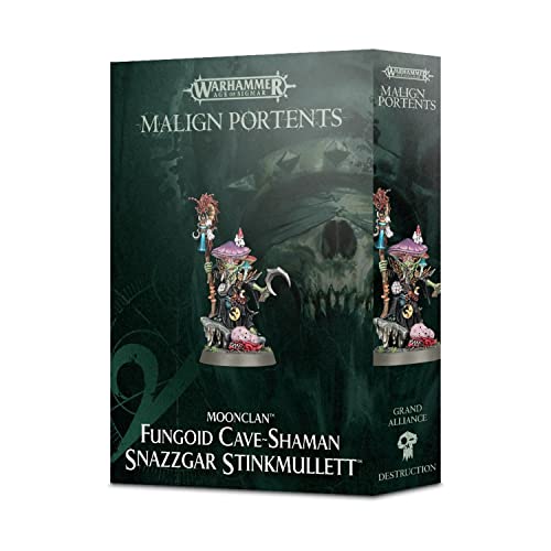 Games Workshop Warhammer AoS - Moonclan Fungoid Cave-Shaman Snazzgar Stinkmullett, 99120209045 von Warhammer Age of Sigmar