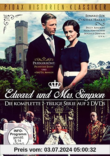 Edward und Mrs. Simpson / Der preisgekrönte 7-Teiler über den englischen Kronprinzen und späteren König Edward VII. (Pidax Historien-Klassiker) [2 DVDs] von Waris Hussein