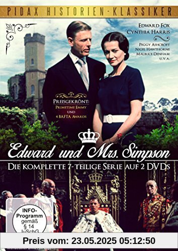 Edward und Mrs. Simpson / Der preisgekrönte 7-Teiler über den englischen Kronprinzen und späteren König Edward VII. (Pidax Historien-Klassiker) [2 DVDs] von Waris Hussein