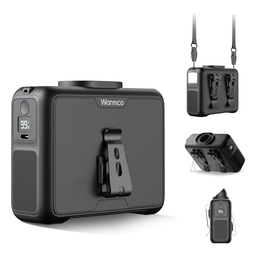 Warmco Taillenclip-Ventilator – 20000mAh Akku 4-Gang Gürtel- und Clip-Ventilator, Persönlicher Halslüfter mit 48 Stunden Kühlung, LED-Taschenlampe & Powerbank für Outdoor, Camping, Baustelle Warmco Taillenclip-Ventilator – 20000mAh Akku 4-Gang Gürtel- und Clip-Ventilator, Persönlicher Halslüfter mit 48 Stunden Kühlung, LED-Taschenlampe & Powerbank für Outdoor, Camping, Baustelle von Warmco