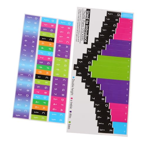 Warmhm 1 Blatt Aufkleber mit Musiknoten Fingerklavier Daumenklavier Mini -Daumen Klavier stimmen tastatur Kalimba-Liebhabergeschenk Kalimba-Aufkleber Musik liefert Plastik Warmhm 1 Blatt Aufkleber mit Musiknoten Fingerklavier Daumenklavier Mini -Daumen Klavier stimmen tastatur Kalimba-Liebhabergeschenk Kalimba-Aufkleber Musik liefert Plastik von Warmhm