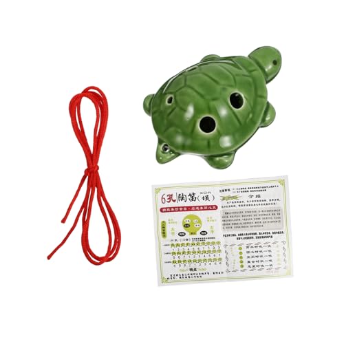 Warmhm 1 Satz Schildkröte Okarina Ocarina-Wechselstrom-Instrument Ocarina Instrument Turtle sechs Mini Schildkröteform Okarina Musikinstrument Flöte weißes Porzellan Grün Zufällige Farbe Warmhm 1 Satz Schildkröte Okarina Ocarina-Wechselstrom-Instrument Ocarina Instrument Turtle sechs Mini Schildkröteform Okarina Musikinstrument Flöte weißes Porzellan Grün Zufällige Farbe von Warmhm