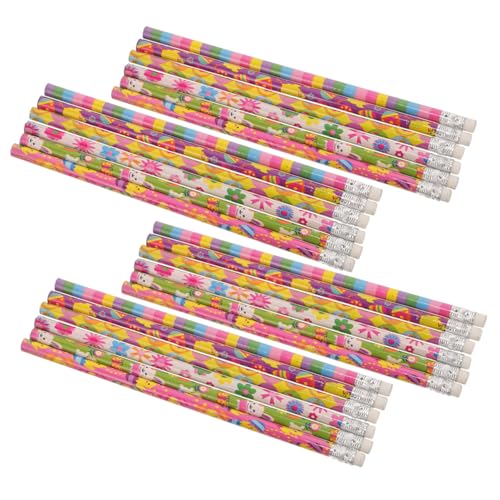 Warmhm 1 Satz -bleistift Stifte Stempelstifte Für Wachsstifte Cartoon Bleistift Bleistifte Mit Radiergummi Spaß Farbig Stifte Malen Bleistift Schreiben Hölzern 24 Stück von Warmhm