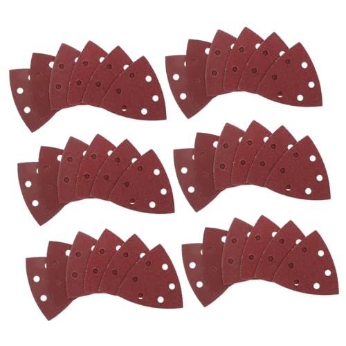 Warmhm 120 Stück Dreieck Schleifpapier Karosserie Schleifpapier Drechsel Schleifpapier Schleifpapier Für Elektrische Schleifmaschinen Schleifpapier Zum Betonpolieren Schleifpapier von Warmhm