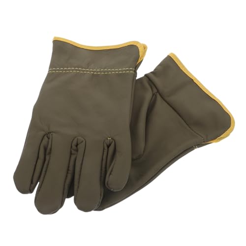 Warmhm 1Paar Hitzebeständige Schweißhandschuhe für Männer Feuerwehrhandschuhe Kaminhandschuhe Langlebig und Multifunktional für Elektriker und Bauarbeiter Warmhm 1Paar Hitzebeständige Schweißhandschuhe für Männer Feuerwehrhandschuhe Kaminhandschuhe Langlebig und Multifunktional für Elektriker und Bauarbeiter von Warmhm