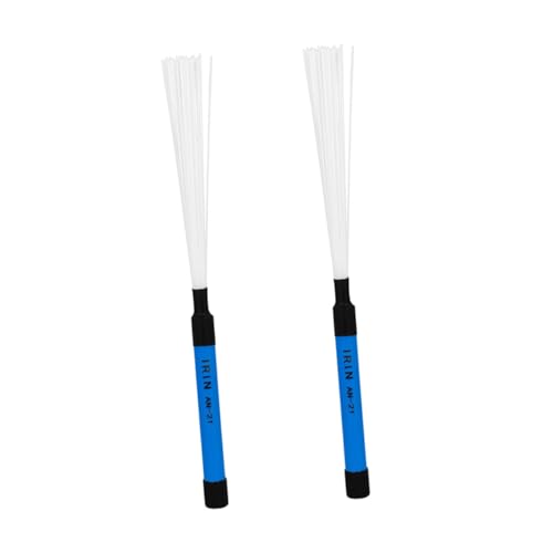Warmhm 1Paar Percussion Drum Brush Pair With Handle For Versatile Instrument Use Durable Smooth Surface For Jazz Drumming And Beginner Musicians von Warmhm