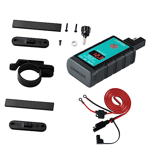Warmhm 1Satz USB Ladegerät mit Knopfschalter Type C SAE Stecker Ladeadapter für Smartphone Ot Kabel Sicher und Langlebig Kompatibel mit Motorrädern und Bikes Warmhm 1Satz USB Ladegerät mit Knopfschalter Type C SAE Stecker Ladeadapter für Smartphone Ot Kabel Sicher und Langlebig Kompatibel mit Motorrädern und Bikes von Warmhm