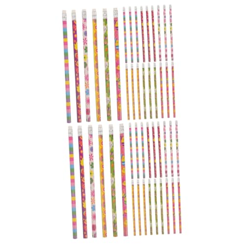 Warmhm 2 Sätze -bleistift Spaß Bleistifte Erwachsene Farbig Pastell Stifte Stempelstifte Für Holzstifte Stifte Malen Tragbarer Zeichenstift Hölzern 24 Stück * 2 von Warmhm