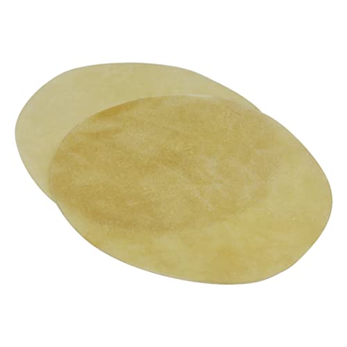 Warmhm 2 Stück Buffalo Drum Skin Austauschbares Fellmaterial Ersatztrommelzubehör Trommelabdeckungen Trommeln Dickes Schlaginstrument Kalbsfell Trommel Buffalo Djembe Drum Skin von Warmhm