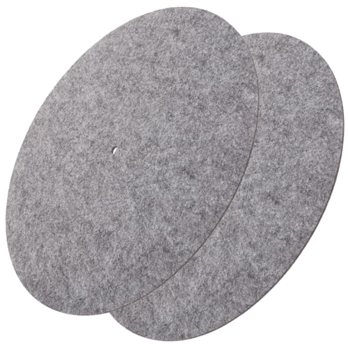 Warmhm 2 Stück Rekordmatte Plattenspielermatte Aus Gummi Slipmat Für Plattenspieler Vinyl-recorder-matte Zubehör Für Plattenspieler Filzmatten Für Schallplattenspieler Gefühlt Grau Warmhm 2 Stück Rekordmatte Plattenspielermatte Aus Gummi Slipmat Für Plattenspieler Vinyl-recorder-matte Zubehör Für Plattenspieler Filzmatten Für Schallplattenspieler Gefühlt Grau von Warmhm