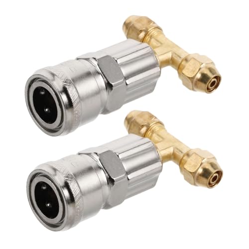 Warmhm 2Stücke Gaskartuschen Adapter Vielseitig Einsetzbar für Lkw und Anhänger Anpassungsfähiger Druckminderer für Verschiedene Anwendungen für Fahrzeugwartung und Camping von Warmhm
