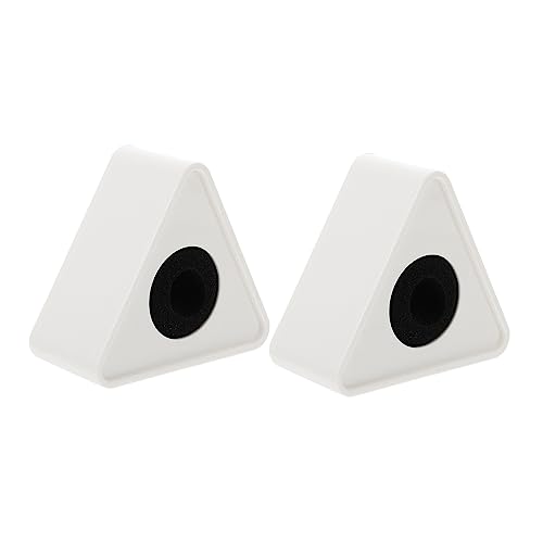 Warmhm 2Stücke Mikrofon Triangular Interview Logo Flaggen für Mikrofonstation Mikrofonschilder Stabil und Langlebig Einfach zu Installieren für Rundfunk und Podcasting von Warmhm