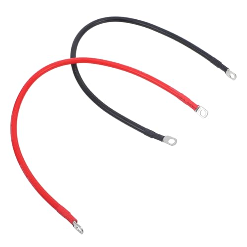 Warmhm 2Stücke Mm² Wechselrichterkabel Mit Kabelschuhen Rotes Und Schwarzes Batteriekabel Für Auto Und Wohnmobile Langlebig Und Einfach Zu Installieren von Warmhm