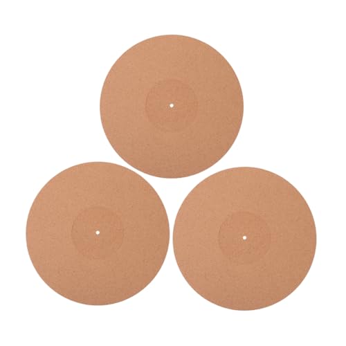 Warmhm 3 Stück Schallplattenmatte aus Vinyl Korken Platte für Plattenspieler Vinyl-Kork-Matte Schallplattenunterlage aus Vinyl Schutzmatte für Schallplatten Plattenspieler-Matten Warmhm 3 Stück Schallplattenmatte aus Vinyl Korken Platte für Plattenspieler Vinyl-Kork-Matte Schallplattenunterlage aus Vinyl Schutzmatte für Schallplatten Plattenspieler-Matten von Warmhm