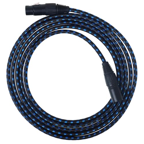 Warmhm 3M Xlr Mikrofonkabel Poliges Stecker Buchse Kabel für Gitarren und Mikrofone mit Integrierter Geräuschunterdrückung Langlebige und Metallkonstruktion Flexibles von Warmhm
