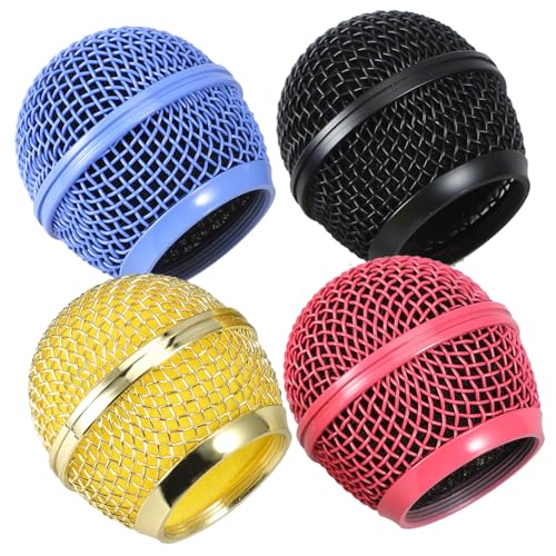 Warmhm 4 Stück Mikrofon-mesh-kopf Ersatz Mikrofonkopf Farbig Abdeckung Mikrofongitter Mikrofon Zubehör Maschengitter Farbe Mesh-grill Zubehör Für Kabellose Mikrofone Mikrofonteile Metall Warmhm 4 Stück Mikrofon-mesh-kopf Ersatz Mikrofonkopf Farbig Abdeckung Mikrofongitter Mikrofon Zubehör Maschengitter Farbe Mesh-grill Zubehör Für Kabellose Mikrofone Mikrofonteile Metall von Warmhm
