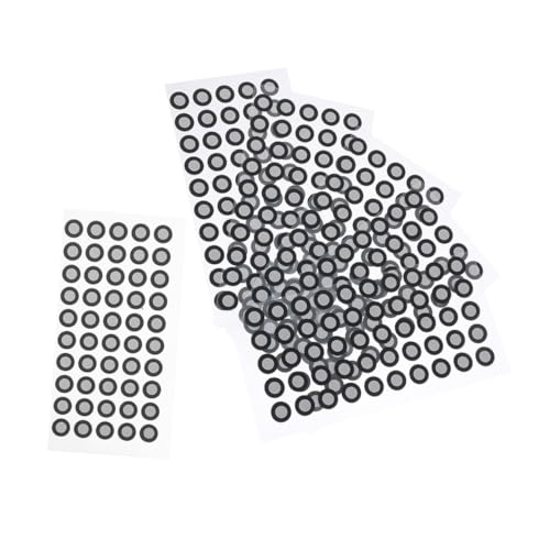 Warmhm 6 Blatt 3d-scan-tracking-marker, Punkte, Diffuse Reflexion, Positionierung, Zielaufkleber, Referenzpunkt-marker Für Industrielle Und Optische 3d-scanner, Innen 6 Mm, Außen 10 Mm von Warmhm