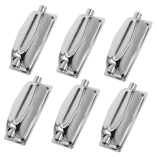 Warmhm 6er Set Trommelanschluss Bassdrum-ösen Snare-stollen Doppel-fassklemme Trommel Ersatzteile Snare-drum-böckchen Snaredrum-zubehör Teile Für Trommelböcke Trommelstollen Metall Silver von Warmhm