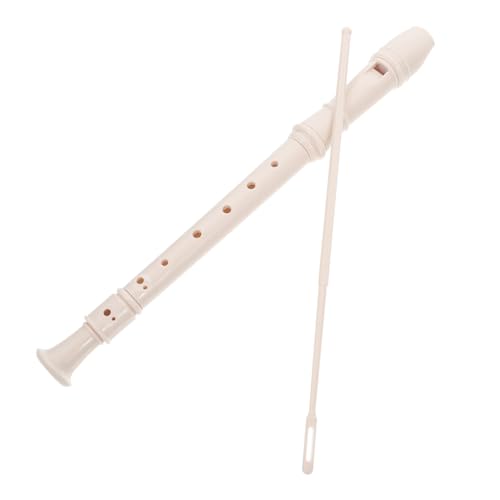 Warmhm 8 Blockflöteninstrument Flöte Reinigungsstab Musikinstrumente Klassische Blockflöte Für Flöten Sopranblockflöte Lehrflöteninstrument Blockflöten Student White Abs von Warmhm