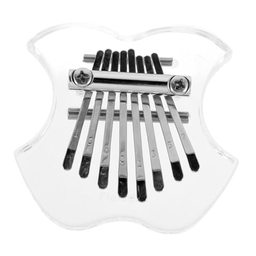 Warmhm 8 Mini-Daumenklavier Daumenklavier für Mini-Instrumente Fingerklavier Key Finger Daumen Klavier Daumenklavier für Erwachsene Acryl Transparent von Warmhm