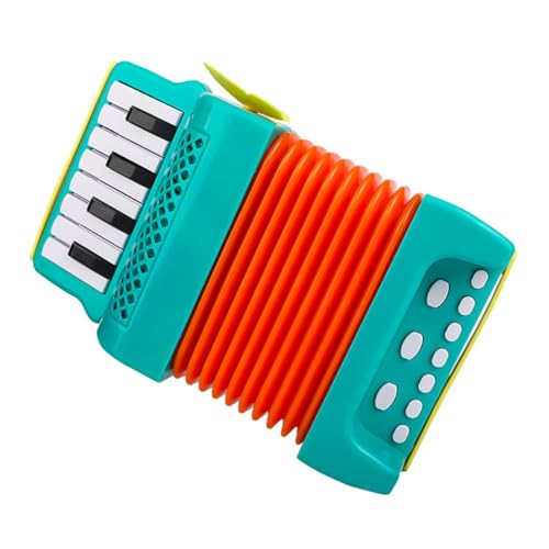 Warmhm Akkordeon Musikinstrumente Für Kleinkinder Mini Musikinstrumente Anfänger Einfach -musical Leistung Kinderakkordeon Akkordeoninstrument Für Grün Plastik von Warmhm