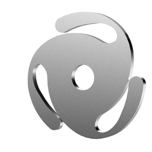 Warmhm Aufnahmeadapter Drehscheibe aufzeichnen Maschine Vinyl Abspielgerät Plattenspieler-Montage Schallplattenadapter Teile für Schallplatten Adapter für Schallplatten Aluminium Silber von Warmhm