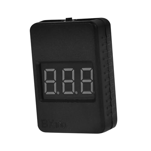 Warmhm Batterieprüfung Lipo Digitaler Spannungsprüfer für Akkus Hochpräziser Tester mit Anzeige für Modelle und Drohnen zur Ladezustandsüberwachung von Warmhm