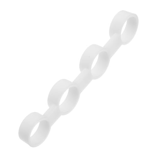 Warmhm Fingerkraft Gitarre Beschützer Schutz Übungstrainer für die Fingerspannweite Kappen Piano-Finger-Expander Fingerexpander für Musikinstrumente Fingertrainer Abs Weiß von Warmhm