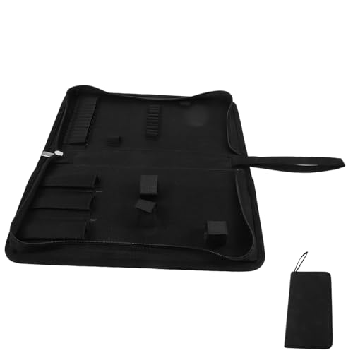Warmhm Klavier -Tuning -werkzeugkit Aufbewahrung Von Tuning-Tools Klavier Zubehör Aufbewahrungsorganisator Für Tuning-Tools Tragbarer Organizer Zubehör Für Klavier Schwarz Oxford-Stoff von Warmhm
