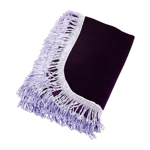 Warmhm Klavierabdeckung Klaviertuch Klavierschutz Klaviercover fürs Zubehör für Klavier Klavierbedeckung für Klavierzubehör Klavier -Stoffabdeckung Goldener Samt Violett von Warmhm
