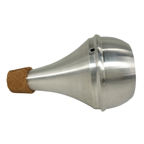 Warmhm Kork schwacher Schallgerät Trompete Posaune Bass stumm Trommel stumm Aluminiumlegierung Silber Warmhm Kork schwacher Schallgerät Trompete Posaune Bass stumm Trommel stumm Aluminiumlegierung Silber von Warmhm