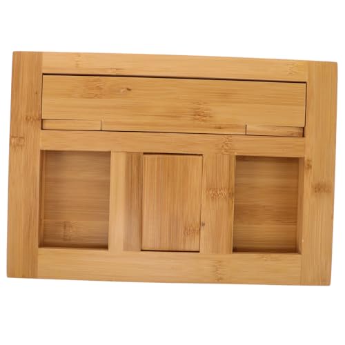 Warmhm Notenständer Ständer für Bibelhalter Desktop-Musikständer Rezeptständer Rezeptbuchhalter für die Küche Tisch-Musikständer Bibelständer Kochbuchhalter Bambus Beige von Warmhm