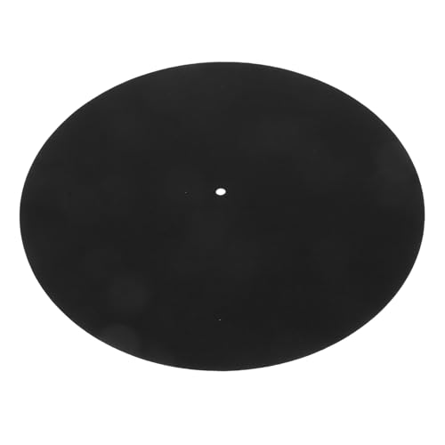 Warmhm Rekordmatte Abdeckung Rutschmatte Für Plattenspieler Schützend Teller Drehscheibe Pads Aufzeichnen Abspielgerät Vinyl Disc-schutzpolster Musikversorgung Black Wolle von Warmhm