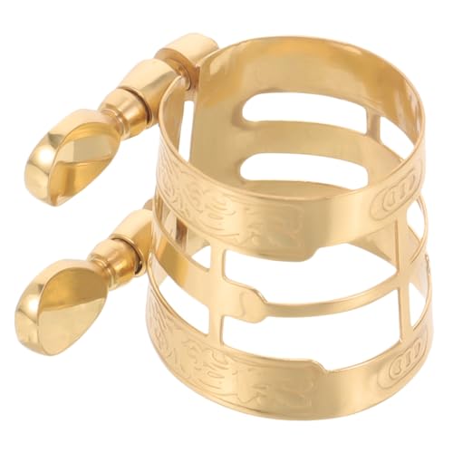 Warmhm Saxophon Clips Sax Windinstrumentenzubehör Klarinette Ligatur Ligaturclip für Instrumentenmundstück Reed-Clips sax metallklemme Ligaturverschluss Kupfer lackiertes Golden Warmhm Saxophon Clips Sax Windinstrumentenzubehör Klarinette Ligatur Ligaturclip für Instrumentenmundstück Reed-Clips sax metallklemme Ligaturverschluss Kupfer lackiertes Golden von Warmhm