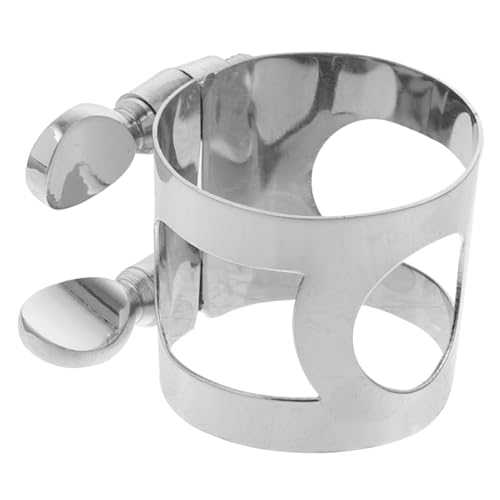 Warmhm Saxophonflötenkabelring Alt-Saxophon Mundstück Zubehör Nacken Saxophon Teile runden Clip für den Saxophonkopf Ligaturen für Altsaxophon Saxophon-Teile Metall Silver Warmhm Saxophonflötenkabelring Alt-Saxophon Mundstück Zubehör Nacken Saxophon Teile runden Clip für den Saxophonkopf Ligaturen für Altsaxophon Saxophon-Teile Metall Silver von Warmhm