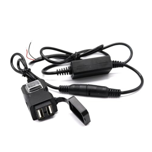 Warmhm USB Ladegerät Wasserdichtes Dual USB Ladegerät mit Halterung für GPS und Smartphone Universelle Steckdose für Motorräder Schwarz Warmhm USB Ladegerät Wasserdichtes Dual USB Ladegerät mit Halterung für GPS und Smartphone Universelle Steckdose für Motorräder Schwarz von Warmhm